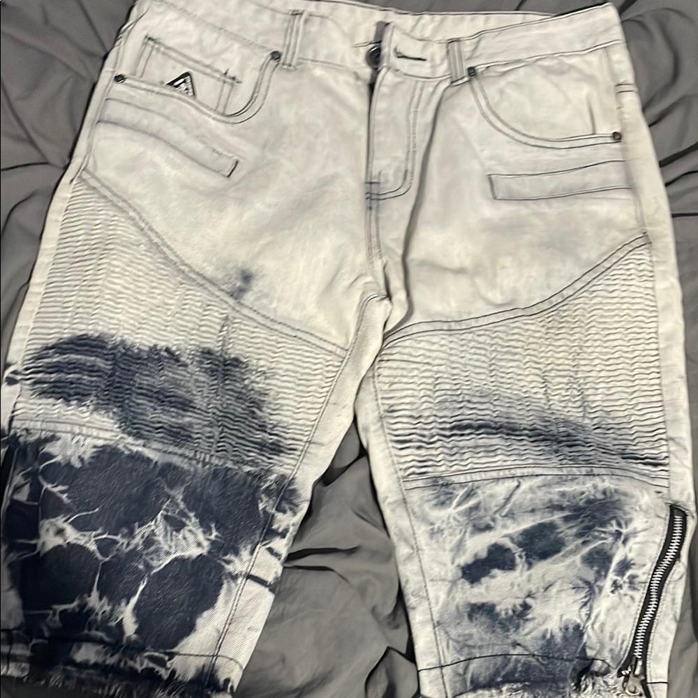 DNM Collection Tie-Dye Jean Shorts